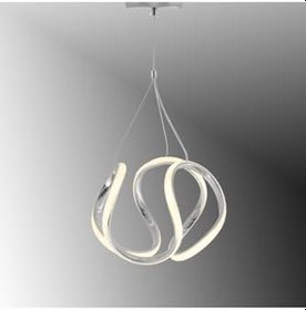 Resim TT AYDINLATMA TT306-25-KR TT Aydınlatma Orta Kavis Krom Kaplama (Gün Işığı) Ledli Avize Krom 25 x 90 