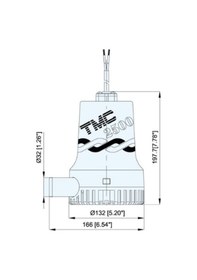 Resim Tmc Sr12118 Sintine Pompası 24 Volt 2500 Gph 8 Amper 