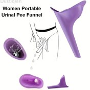 Resim BBS Kadın Taşınabilir Tuvalet Hunisi – Ayakta İdrar Aparatı, Silikon, Hijyenik ve Katlanabilir 