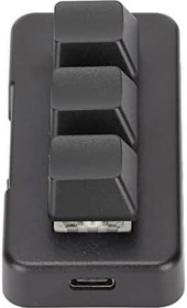 Resim 3 Tuşlu Tuş Takımı, RGB Arkadan Aydınlatmalı USB Arayüzü Mini Mekanik Programlanabilir Klavye, Kısayol Tek Elle Klavye Tak Ve Çalıştır Bilgisayar Için Makro Tuş Takımı Ç Ve 