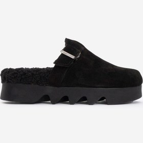 Resim Kadın Yüksek Taban İçi Peluşlu Önü Kapalı Terlik Zy 1545 Siyah Siyah 