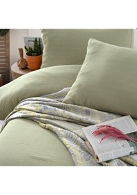 Resim Schafer Nature Müslin Yatak Örtüsü Nevresim Seti 5 Parça-yeşil Diğer 