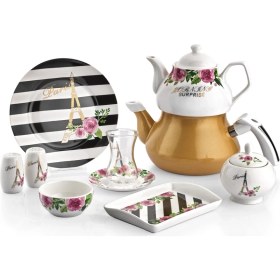 Resim Schafer Violett 31 Parça 6 Kişilik Porselen Kahvaltı Takımı - Sıy01 