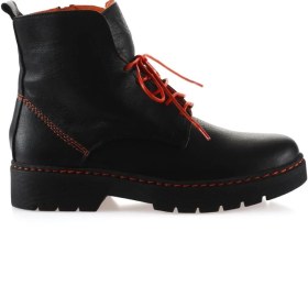 Resim Bueno Shoes Siyah Trnc Flotter Deri Kadın Düz Bot 