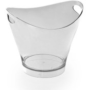 Resim Çift Kulplu Şarap Kovası Şeffaf 