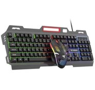 Resim Torima TMK-06 Gaming RGB Işıklı Kablolu Q Klavye ve Mouse Seti Siyah 