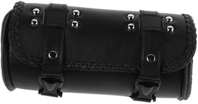 Resim Retro Stil Motosiklet Alet Çantası Rulo Kese Saklama Çantası Moped Bisiklet Elektrikli Scooter Yan Aletler Eyer Çantaları Modern Tasarım 