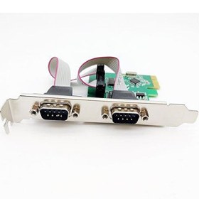 Resim PCI E 2 port seri com port db9 kart pcı e com kart 