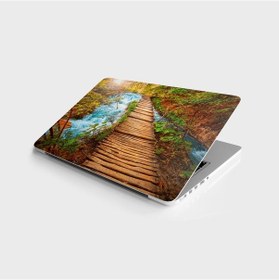 Resim Laptop Sticker Bilgisayar Notebook Pc Kaplama Etiketi Şelale Yol 