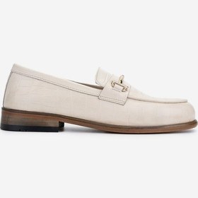 Resim Valmenti Kadın Hakiki Deri Loafer Ayakkabı 1122 2580 Bn Ayk Y25 K.bej Kroko Bej 