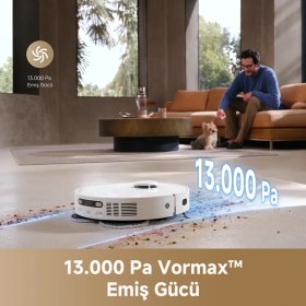 Resim Dreame D20 Ultra Robot Süpürge Beyaz, 13000PA Emiş Gücü 