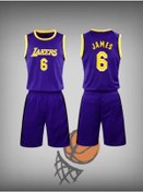 Resim Keyem Sport James Los Angeles Lakers Nba Basketbol Forması 83964407 Gri 