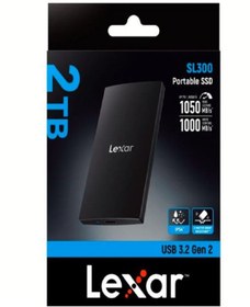 Resim Lexar 2TB SL300 USB 3.2 Gen 2 Portable SSD 