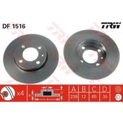 Resim TRW DF1516 FREN DİSKİ ÖN GOLF III 91- GOLF II 83- GOLF I 74- POLO 