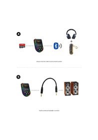 Resim Bluetooth / Tf & Aux - Fm Transmitter Mp3 Player 
