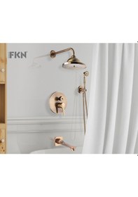 Resim Fkn 3 Yollu Ankastre Antik Duş Takımı Antik 