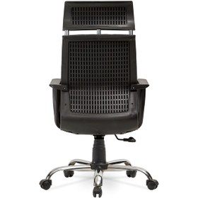 Resim Efes Yönetici Makam - Ofis Müdür - Büro - Çalışma Koltuğu Renk Krom Ayaklı Gri 
