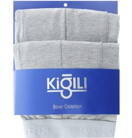 Resim Orta Füme 2'li Büyük Beden Pamuklu Süprem Boxer Seti 