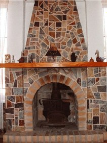 Resim Dekoratif Doğal Ahşap Şömine Üstü Raf 175x15x7-8 Gizli Aparatlı Raf 