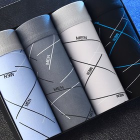 Resim 4 Adet Erkek Şort - Rahat, Cilt Dostu Polyester Bokser Briefs ile "ERKEK" Tasarımı, Orta Gerilim, Casual Stil, Açık Mavi, Gri, Beyaz, Siyah, Casual Giyim|Minimalist Tasarım|Esnek Malzeme 