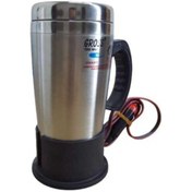 Resim Gross 12 Volt Araç Termosu Ketil Su Isıtıcı Termos 500 ML Krom 