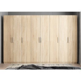 Resim Solo 8 Kapaklı Dolap Gardırop Meşe 