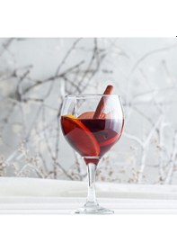 Resim LAV Misket Cam Goblet 6'lı 645 ml Ayaklı (Şarap Kadehi , Kokteyl Bardağı) 