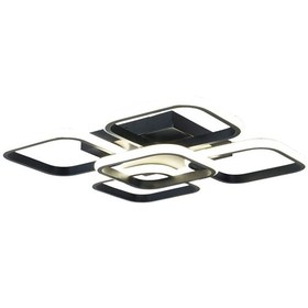 Resim Tt302-4+1-Sy Kare Tt Aydınlatma Mat Siyah Plofonyer 5 Li Led Aviz 