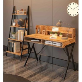 Resim Avm Park Yanke Çalışma Masası+Kitaplık Atlantik Çam 