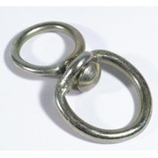 Resim AKSUFEZ Çelik Zincir Halat Bağlama Fırdöndü Kalın 6-7 Mm 10 Cm 