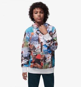 Resim Nike Nıke Jordan Mj Brklyn Aop Ft Po Erkek Çocuk Sweatshırt 95d396 782 782 Çok Renkli 