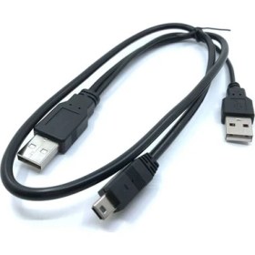 Resim Platoon NHR-5240 Taşınabilir Harddisk Kablosu USB 2.0 5Pin Mini Y Kablo 