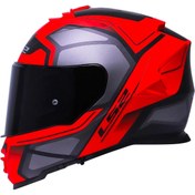 Resim LS2 Storm 2 Faster Full Face Motosiklet Kaskı Siyah Vizörlü 