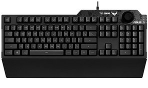 Resim Asus TUF Gaming K1 RGB Mech Brane Armoury Create Özellikli Suya ve Toza Dayanıklı Türkçe Oyuncu Klavyesi 