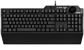 Resim Asus TUF Gaming K1 RGB Mech Brane Armoury Create Özellikli Suya ve Toza Dayanıklı Türkçe Oyuncu Klavyesi 