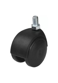 Resim Hts 402 - Plastik Büyük Vidalı Tekerlek 4 Adet Siyah 