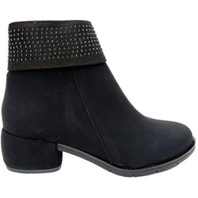 Resim Erbay 512 Yağlı Deri Trend Fashion Kadın Bot Siyah 