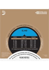 Resim D'addario Ej46-3D 3'Lü Paket. Klasik Gitar Tel Seti. Pro-Arte 