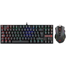 Resim Redragon K552-RGB-BA Ckckrdr0013 Combo %60 Mekanik Tr Q Klavye 7200 DPI 