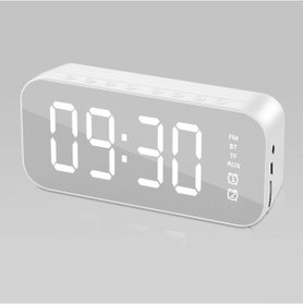 Resim Konesam "2023 Bluetooth Hoparlörlü Çok Fonksiyonlu Dijital Alarmlı Ayna Radyo" 