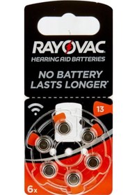 Resim Rayovac Hearing Aid Batteries 13 Numara Blister İşitme Cihaz Pili 6'lı 