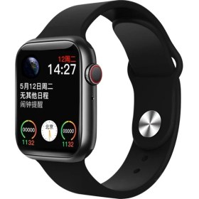Resim GZPLZ T500 + 1.75 Inç IPS Ekran IP67 Su Geçirmez Akıllı Izle, Stil: Spor Düğmesi Kayışı Siyah 