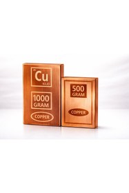 Resim W-Design 2 Adet Külçe Saf Bakır 1000 Gr+500 Gr 50*10 