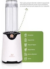 Resim PiranTech YH-1200 Kişisel Blender - 600W Güçlü & Taşınabilir Smoothie Makinesi 