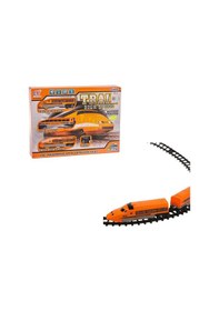 Resim Pilli, Motorlu, Işıklı Ve Ses Efektli 17 Parça Oyuncak Sarı Tren Seti 