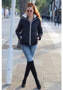 Resim Barbora Günlük Şık Kapüşonlu Kışlık Kadın Şişme Mont Tr811siyahh2 001 