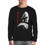 Resim One Piece - Kaido Siyah Çocuk Sweatshirt 