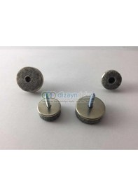 Resim Metal Vidalı Lüks Keçe 28 Mm.-8 Adet 