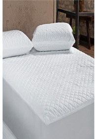 Resim Divanev Fitted Kapitoneli 160x200 Cm Çift Kişilik Yatak Koruyucu Çarşaf Beyaz 