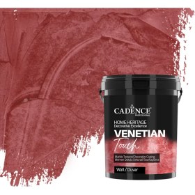 Resim Cadence Venetıan Touch Mermer Dokulu Dekoratif Sıva / Kaplama Vt-08 Mercan Kırmızı 250 ml 